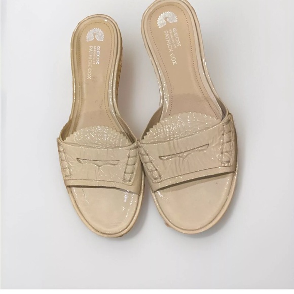 Geox Patrick Cox design cream patent leather sandals size 9 - Picture 11 of 11